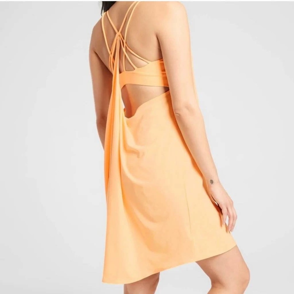 Athleta Solace Support Dress Yellow Size M
